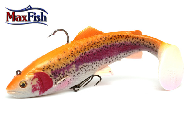 GUMA SAVAGE GEAR 4D RATTLE TROUT - GOLDEN ALBINO