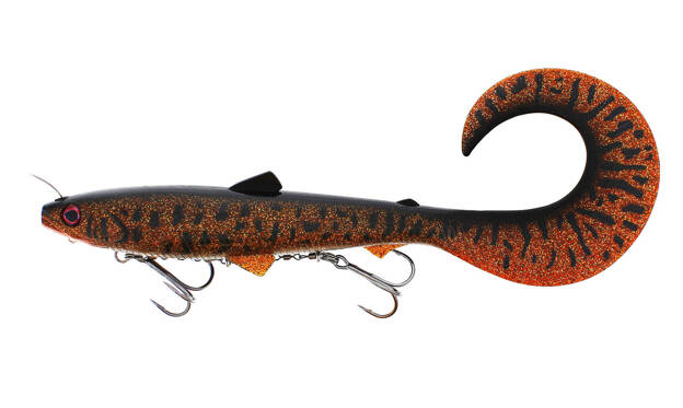 GUMA WESTIN BULLTEEZ CURLTAIL INLINE 33cm -  MOTOROIL BURBOT