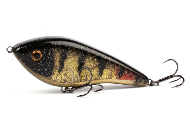 JERK WESTIN SWIM GLIDEBAIT 10cm/34g-3D OLIVEOIL PERCH UV