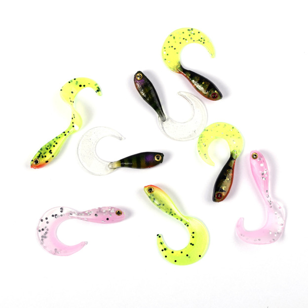 NMC010 - FOX RAGE ZESTAW GUM MICRO GRUB TAIL UV MIXED 8szt