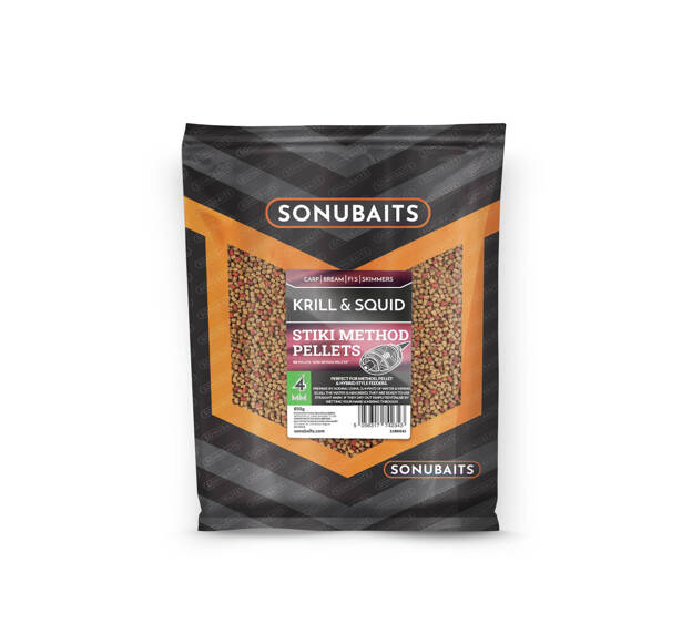 PELLET SONUBAITS STIKI METHOD KRILL SQUID 4mm/650g