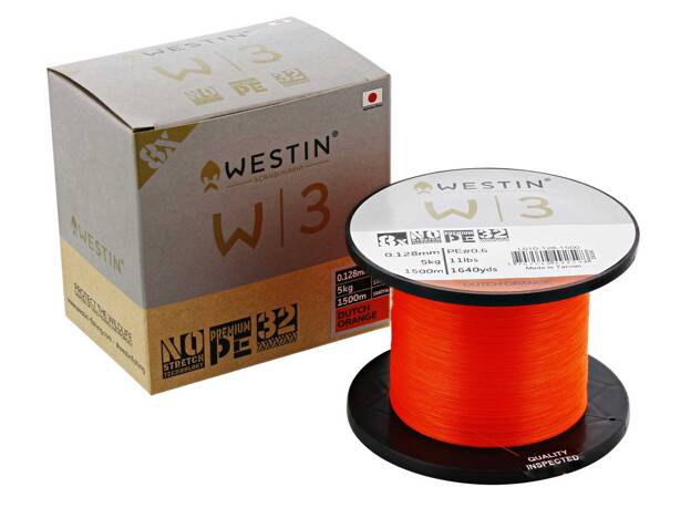 PLECIONKA WESTIN W3 8BRAID 0,235mm/1500m - DUTCH ORANGE