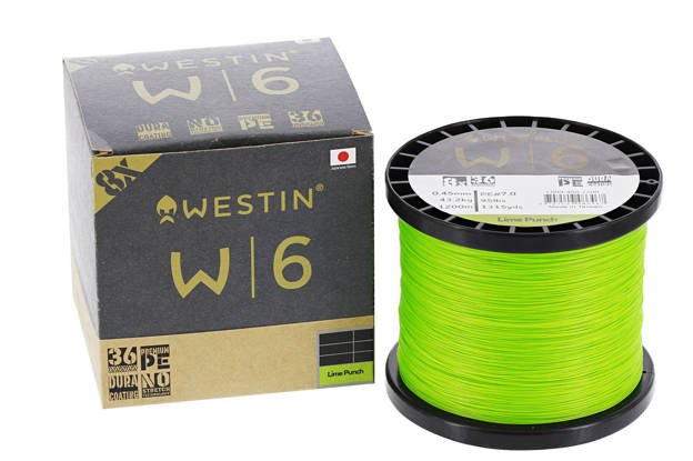 PLECIONKA WESTIN W6 8BRAID 0,285mm/1500m - LIME PUNCH