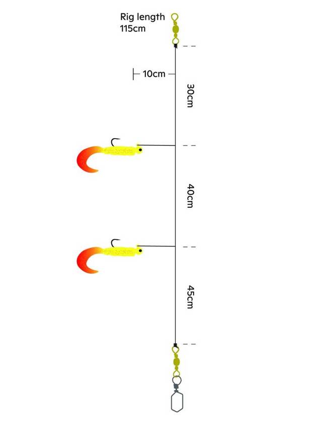 PRZYWIESZKA MORSKA KINETIC SABIKI TWISTER UV