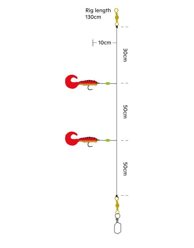 PRZYWIESZKA MORSKA KINETIC SABIKI TWISTER XL TAIL