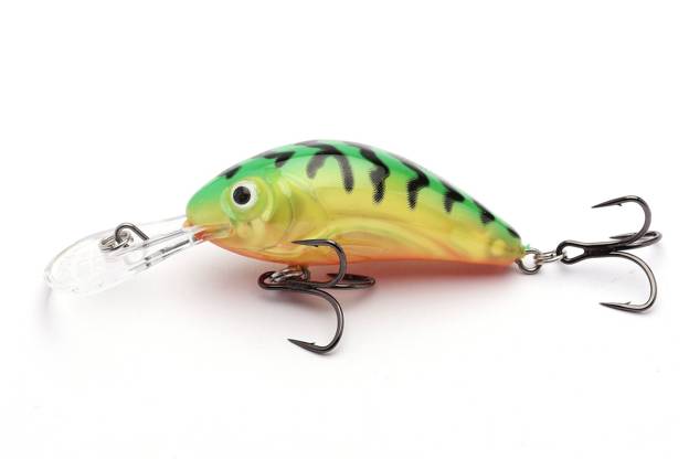 QRH359 - SALMO WOBLER RATTLIN HORNET F 4,5cm- CLEAR HOT GREEN TIGER