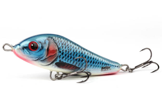 QRN020 - SALMO WOBLER RATTLIN SLIDER SINKING 8cm - BLEEDING BLUE SHAD