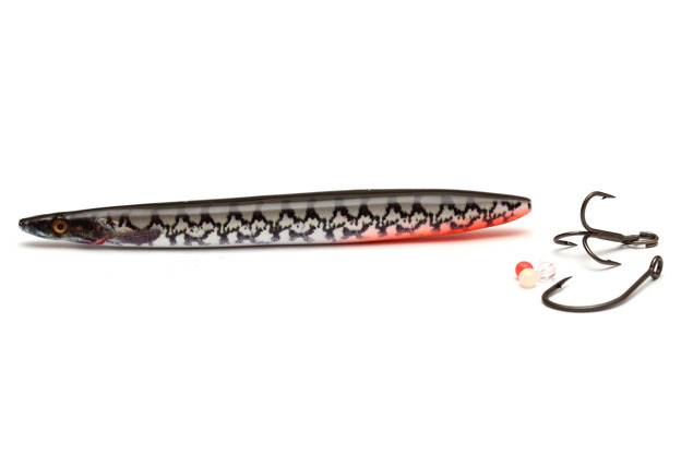 SALT LT SANDEEL SAVAGE GEAR - RED BLACK POUT UV