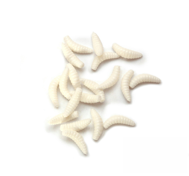 SZTUCZNY ROBAK WESTLINE MAGGOTS - WHITE