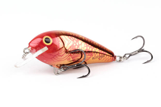 WOBLER SALMO BUTCHER SINKING 5cm-GOLDEN RED HEAD