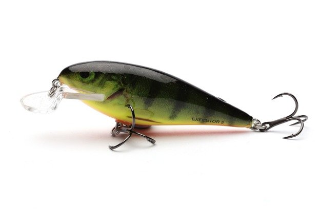 WOBLER SALMO EXECUTOR SHALLOW RUNNER 12cm- REAL HOT PERCH