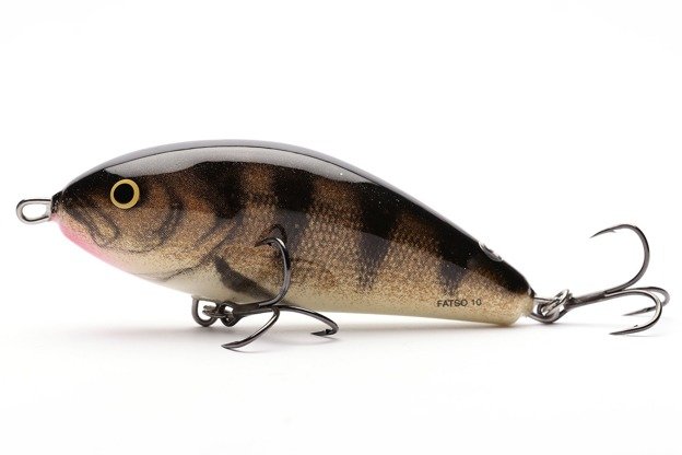 WOBLER SALMO FATSO FLOATING 10cm - EMERALD PERCH