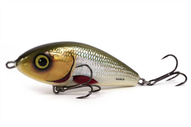 WOBLER SALMO FATSO FLOATING 10cm - SILVER HALO