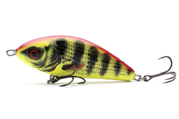 WOBLER SALMO FATSO FLOATING 8cm - BRIGHT PERCH