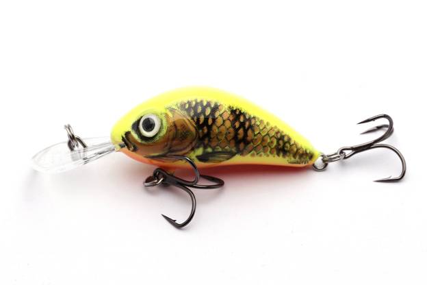 WOBLER SALMO HORNET FLOATING 4cm- GOLD FLUO PERCH