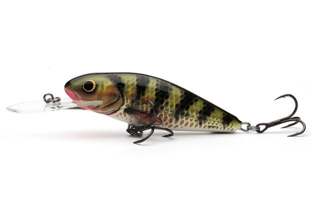 WOBLER SALMO PERCH DEEP RUNNER 8cm- HOLOGRAPHIC PERCH