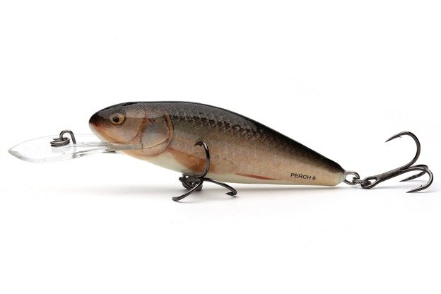 WOBLER SALMO PERCH DEEP RUNNER 8cm- REAL ROACH