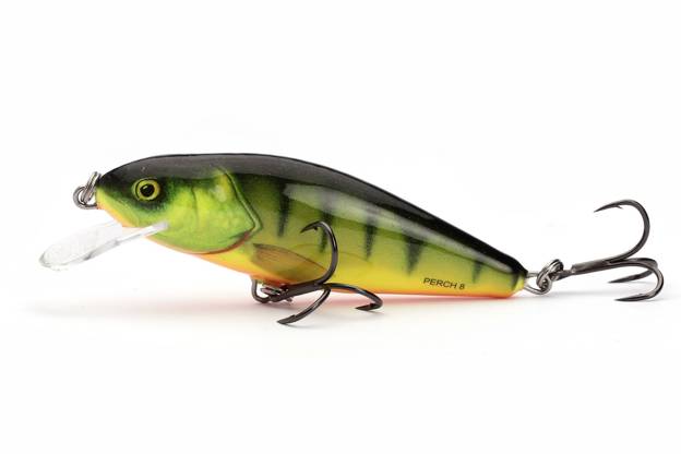 WOBLER SALMO PERCH FLOATING 12cm - HOT PERCH