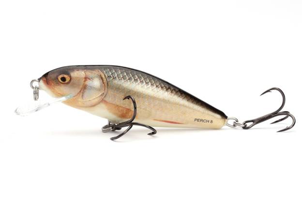 WOBLER SALMO PERCH FLOATING 12cm - REAL ROACH