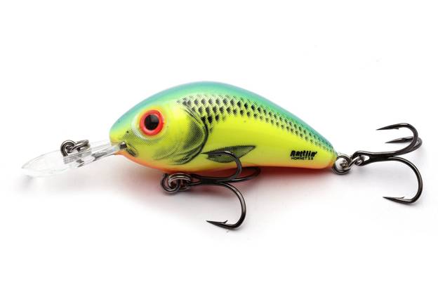 WOBLER SALMO RATTLIN HORNET F 3,5cm- CHARTREUSE BLUE