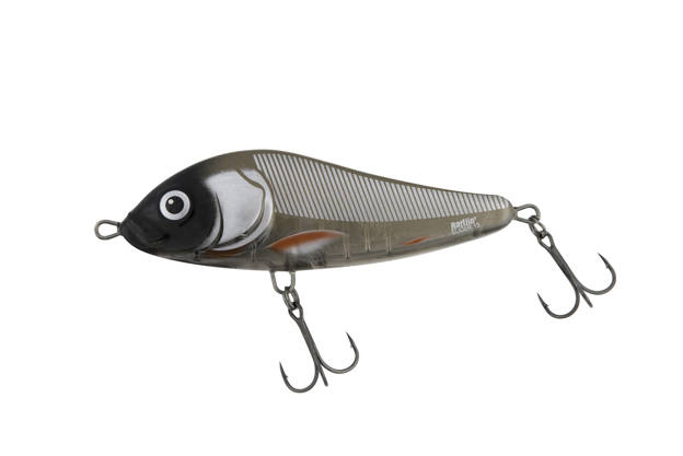 WOBLER SALMO RATTLIN SLIDER SINKING 15cm - CLEAR SILVER AYU