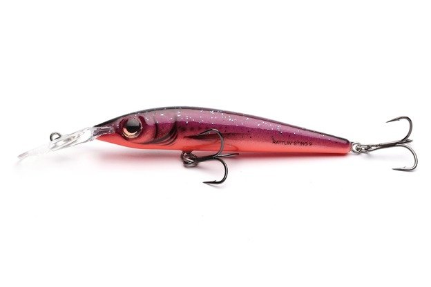 WOBLER SALMO RATTLIN STING DR F 9cm - PURPLE RAIN