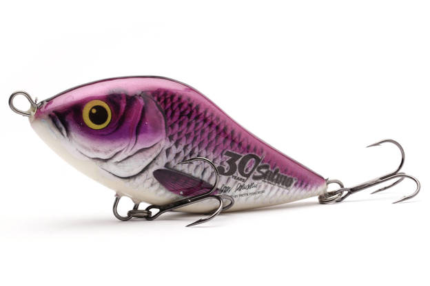 WOBLER SALMO SLIDER SINKING 10cm - HOLO PURPLE PREY