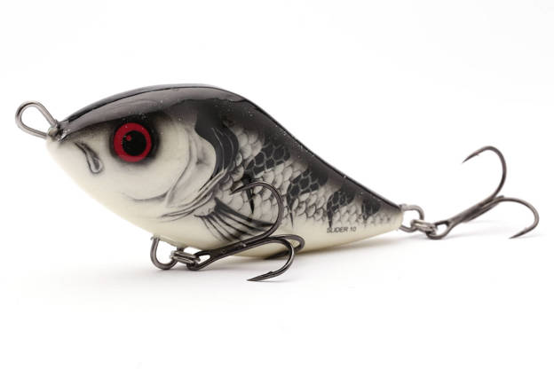 WOBLER SALMO SLIDER SINNKING 12cm - WHITE STRIPER