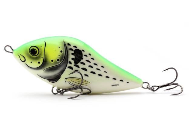 WOBLER SALMO SLIDER SINNKING 16cm - LIME SLIDE