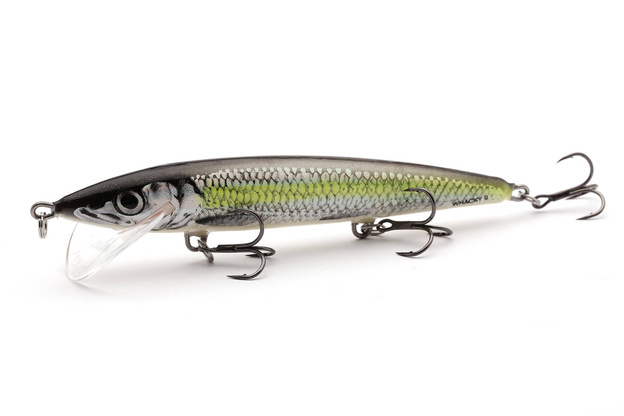 WOBLER SALMO WHACKY FLOATING 15cm - SILVER CHARTREUSE SHAD