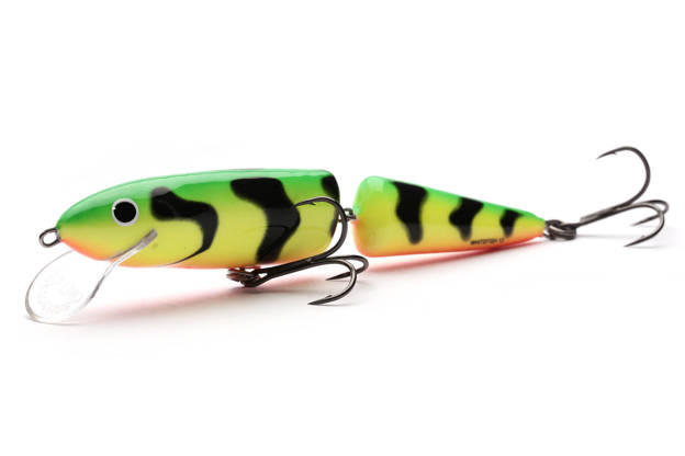 WOBLER SALMO WHITE JOINTED FISH FLOATING 13cm - GREEN TIGER