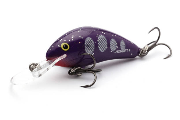 WOBLER SALMOHORNET FLOATING 4cm - PURPLE HAZE