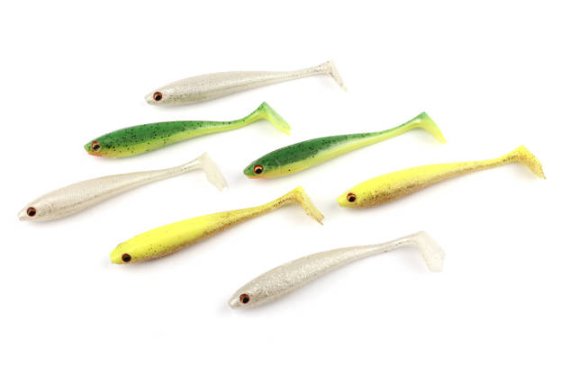 ZESTAW GUM DAIWA PROREX DUCKFIN SHAD - UV MIX 9cm 