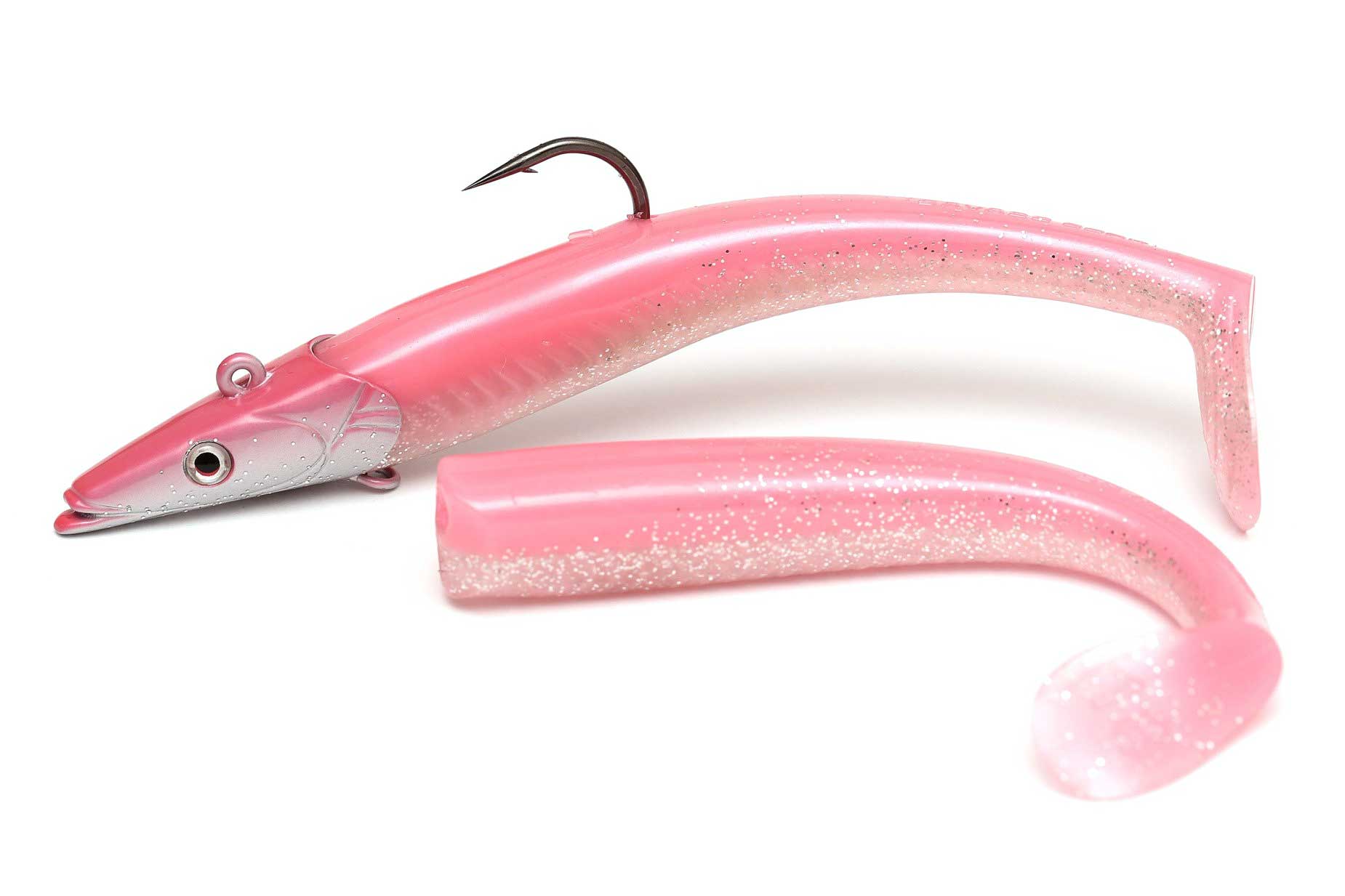 Savage Gear Sandeel 2+1 - pink glitter 18cm 100g