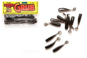 LCGR25/50 - LUNKER CITY GUMA GRUB 2,5" SMOKE -15szt