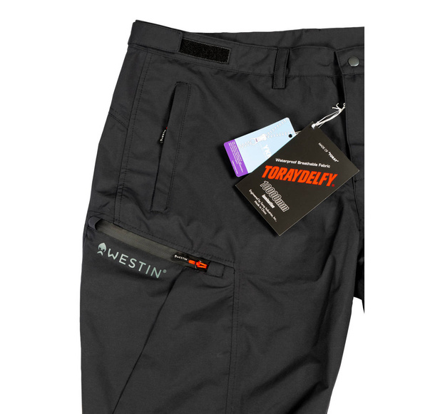 SPODNIE Z SZELKAMI WESTIN W6 RAIN BIBS STEEL BLACK