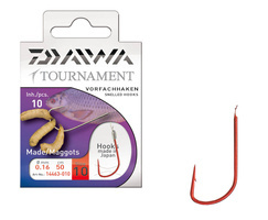 HACZYKI DAIWA TOURNAMENT Z PRZYPONEM BIAŁY ROBAK 16/10szt