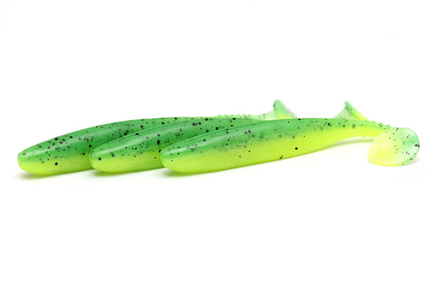 GUMA TOURNAMENT DAIWA DFIN 15cm - UV CHARTREUSE TIGER