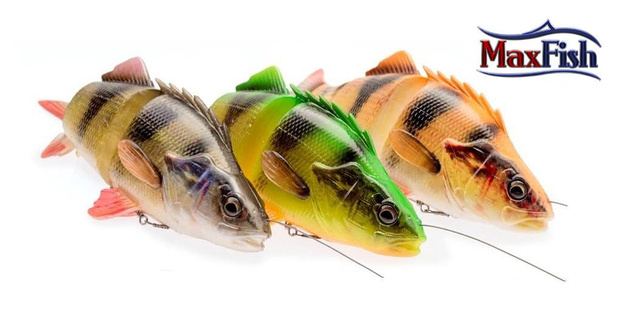 5742 - SAVAGE GEAR GUMA 4D LINE THRU PERCH - FIRETIGER