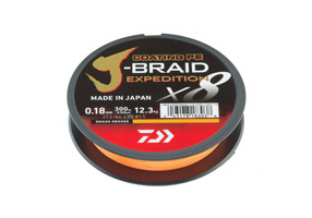 12550-0 - DAIWA PLECIONKA J-BRAID EXPEDITION X8E SMASH ORANGE 150m
