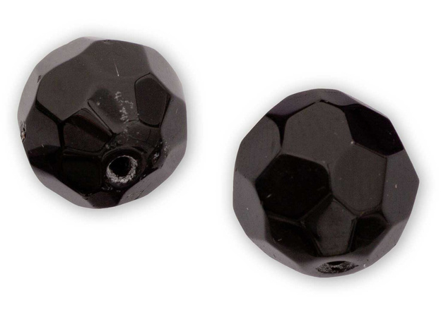 SZKLANE KORALIKI QUANTUM 4STREET BLACK 8mm/12szt