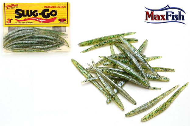 LCSG379 - LUNKER CITY GUMA SLUG-GO 3" GREEN SHAD FLASH -20szt