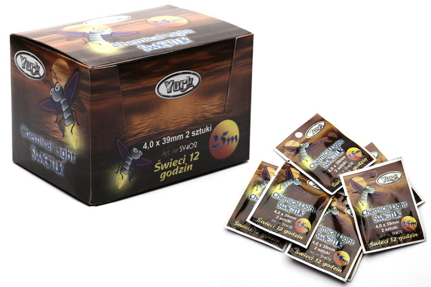 SY402 - YORK ŚWIETLIK WĘDKARSKI 4,0x39mm 50x2szt GREEN