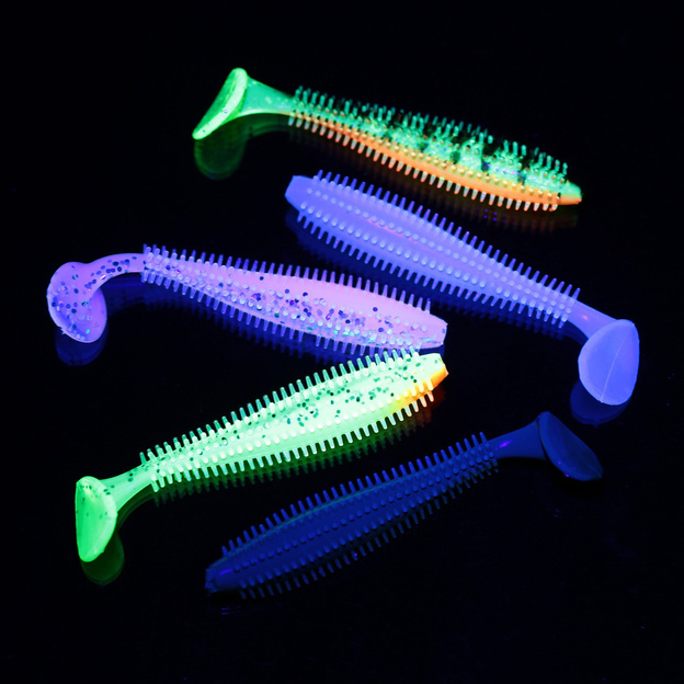 ZESTAW GUM FOX RAGE SPIKEY SHADS UV MIXED 12cm