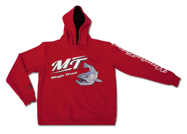 BLUZA Z KAPTUREM RED - MAGIC TROUT