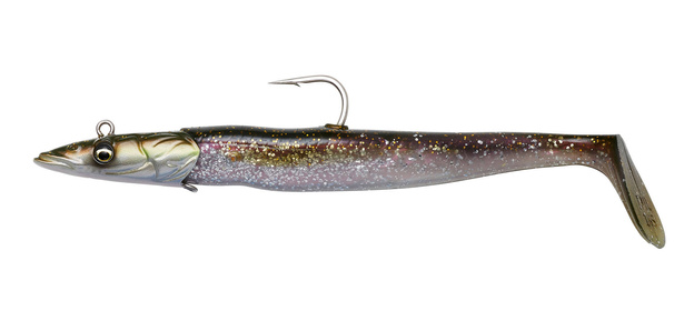 GUMA SAVAGE GEAR SANDEEL V2 BIG GAME 23,5cm/175g - GREEN SILVER UV