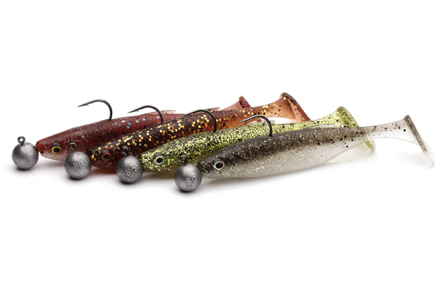 ZESTAW GUM SAVAGE GEAR FAT MINNOW T-TAIL RTF CLEAR WATER MIX 9cm