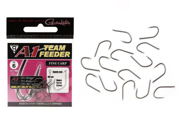 HAKI GAMAKATSU A1 TEAM FEEDER FIN CARP 15szt