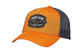 CZAPKA Z DASZKIEM SAVAGE GEAR BADGE TRUCKER CAP ORANGE