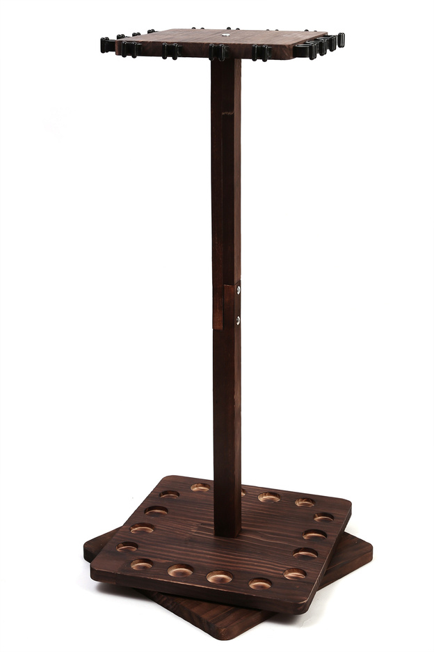 OBROTOWY DREWNIANY STOJAK NA 16 WĘDEK